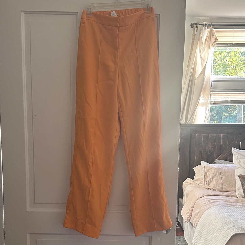 Harlow Women's Wide Leg Orange Pants